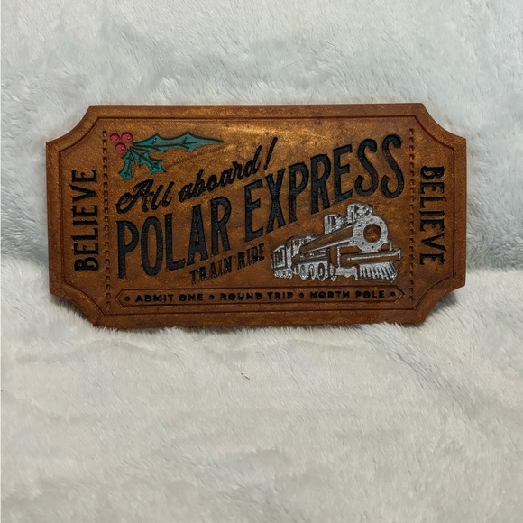 Polar Express Ticket Christmas Decor - Picture 2 of 4